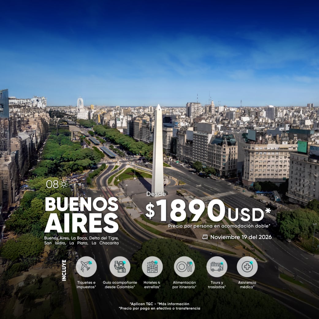 viaje a Buenos aires Desde Medellín Colombia